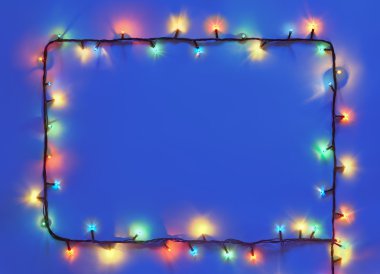 Noel ışıkları çerçeve