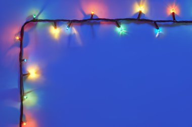 Noel ışıkları çerçeve