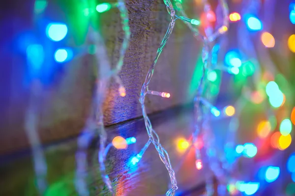 Fondo luces de Navidad — Foto de Stock