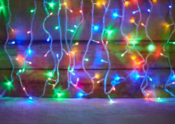 Fondo luces de Navidad — Foto de Stock