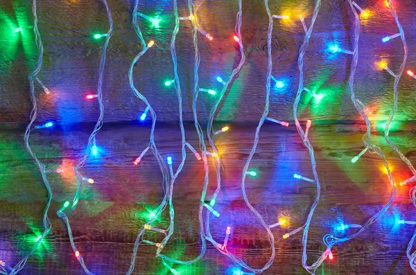 Χριστουγεννιάτικα φώτα φόντο — Φωτογραφία Αρχείου