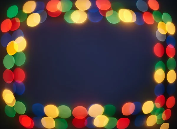 Bokeh lichten frame achtergrond — Stockfoto