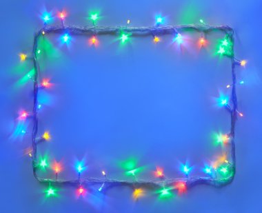 Noel ışıkları çelengi