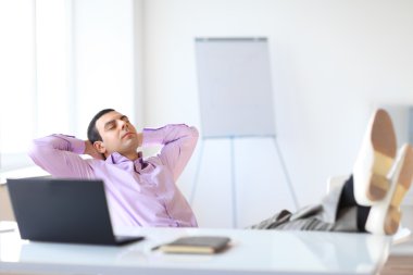 Rahat işadamı portresi