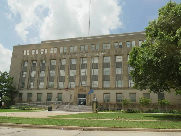 Roadside Side Shot Jim Thorpe State Office Building Oklahoma City — Foto de Stock