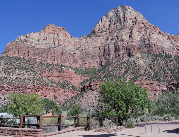 Häpnadsväckande Klippor Och Geologiska Formationer Zion National Park Utah Usa — Stockfoto