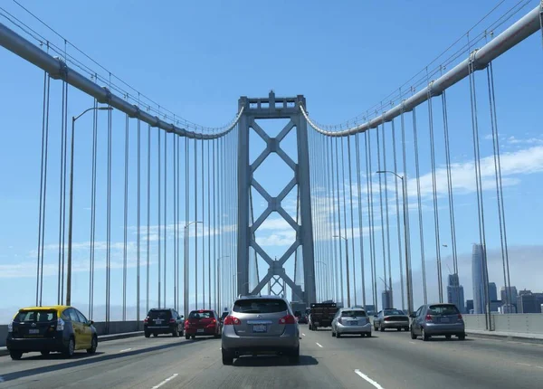 San Francisco California Temmuz 2018 Golden Gate Köprüsü Nde Raylı — Stok fotoğraf