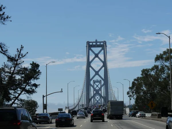 San Francisco Californië Juli 2018 Voertuigen Golden Gate Bridge San — Stockfoto