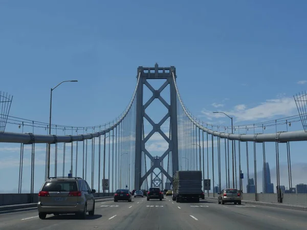 San Francisco Californië Juli 2018 Auto Golden Gate Bridge Met — Stockfoto