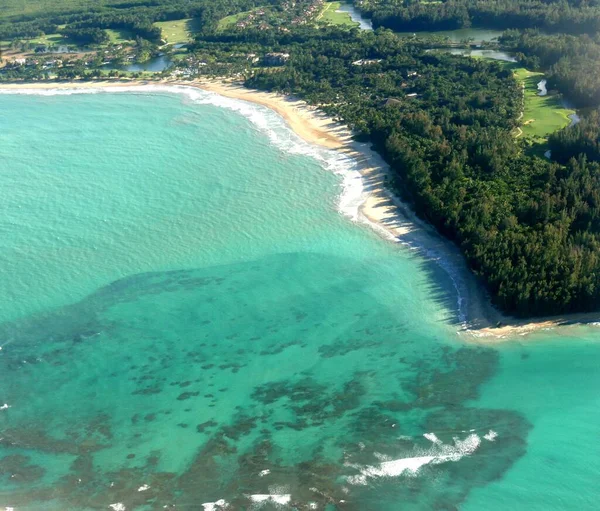 Vista Aérea Las Playas Arena Blanca Zonas Costeras Puerto Rico — Foto de Stock