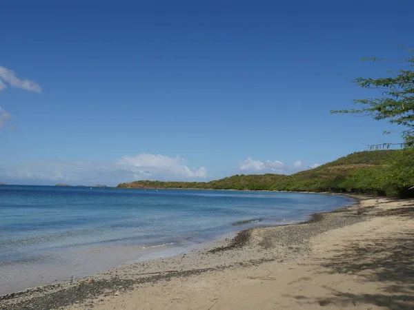 Brede Opname Van Zoni Beach Een Van Prachtige Stranden Culebra — Stockfoto