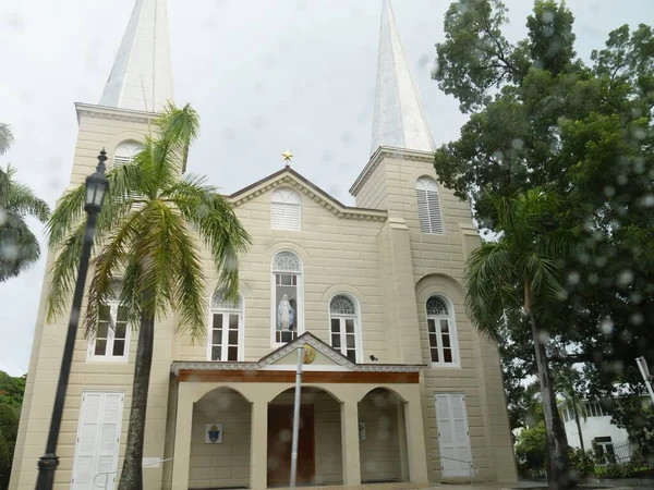 Pandangan Depan Memotret Salah Satu Gereja Key West Florida — Stok Foto