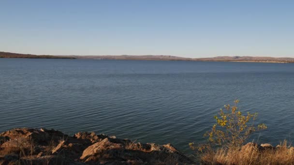 Lawtonka See Wichita Mountains Oklahoma Herbst — Stockvideo