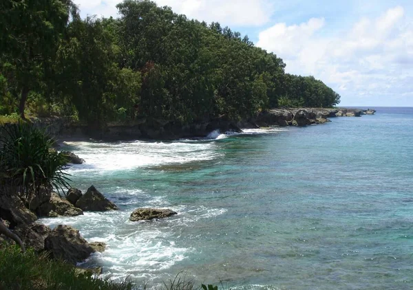 Scenic Coastline Angaur Island Palau — Stock Photo, Image