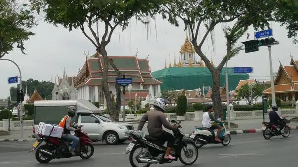 Bangkok Thailand März 2016 Motorräder Unterwegs Bangkok — Stockfoto