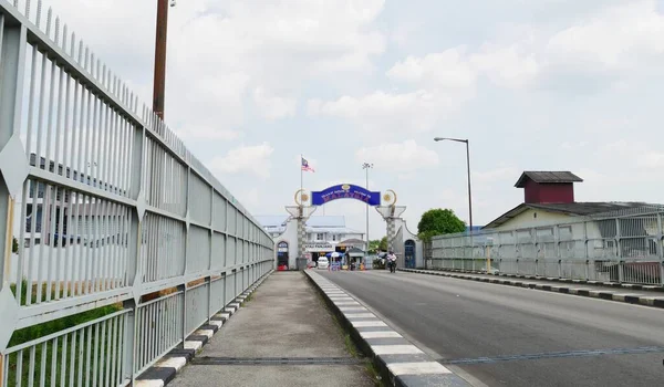 Rantau Panjang Malaysia March 2016 Border Entrance Malaysia Thailand Side — Foto de Stock