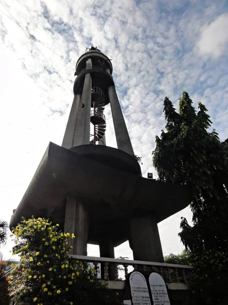 San Pedro Cathedral Davao Cathedral Tower Davao City Philippines Upward — ストック写真