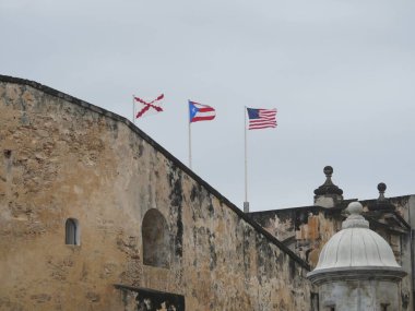 Castillo San Felipe del Morro 'nun içinde, El Morro olarak da bilinir, San Juan, Porto Riko' da 16. yüzyıldan kalma bir kale..