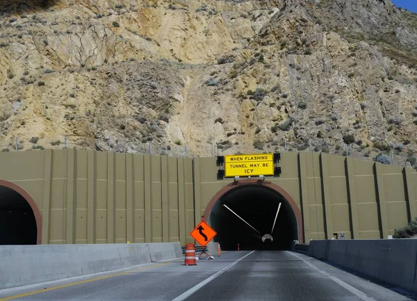 Close Entrance Carlin Tunnels Interstate Elko County Nevada — Stock Photo, Image