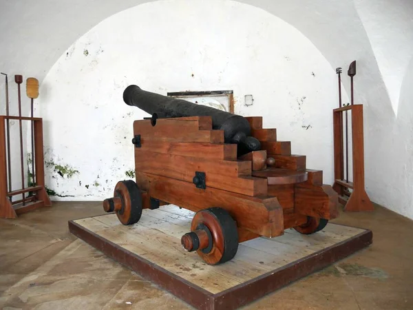 Ancien Canon Japonais Conservé Castillo San Felipe Del Morro Fort — Photo