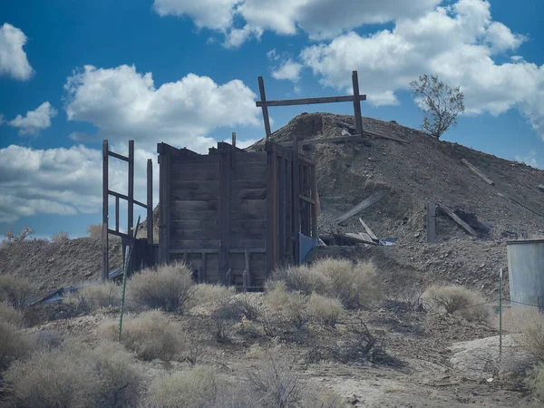 Ruines Structures Glenrio Une Des Villes Fantômes Nouveau Mexique — Photo