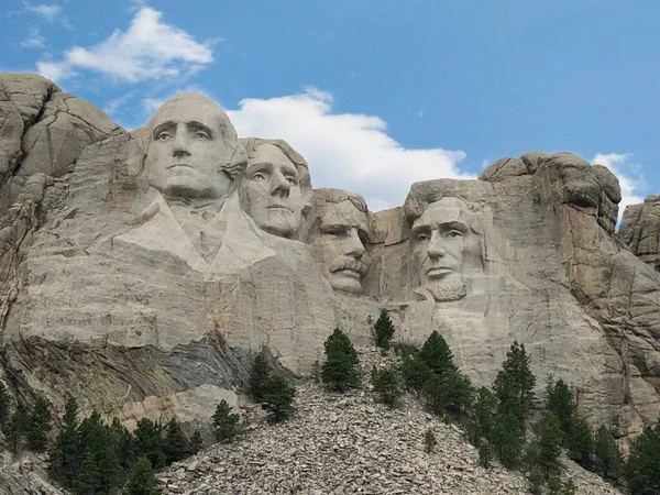 Rock Sculpture Four United States Presidents Rushmore South Dakota Stock Image