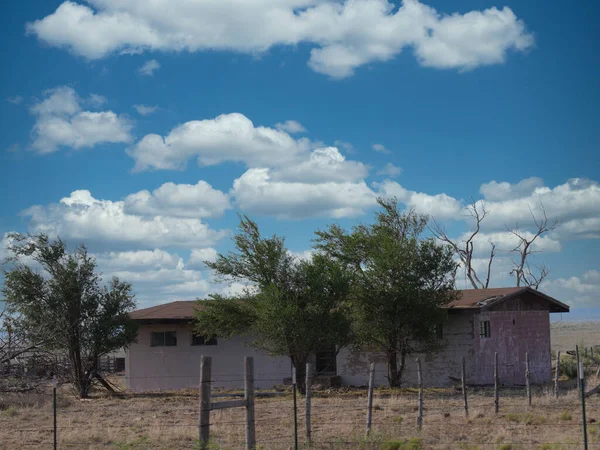 Ruinas Abandonadas Glenrio Uno Los Pueblos Fantasma Nuevo México —  Fotos de Stock