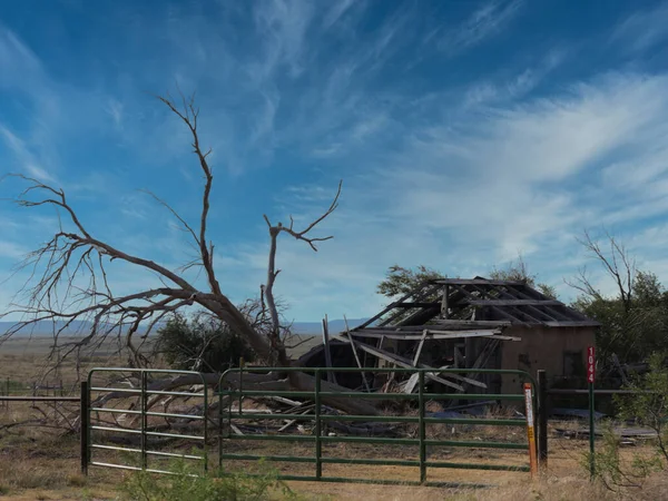 Glenrio Daki Harabeler New Mexico Daki Hayalet Kasabalardan Biri — Stok fotoğraf