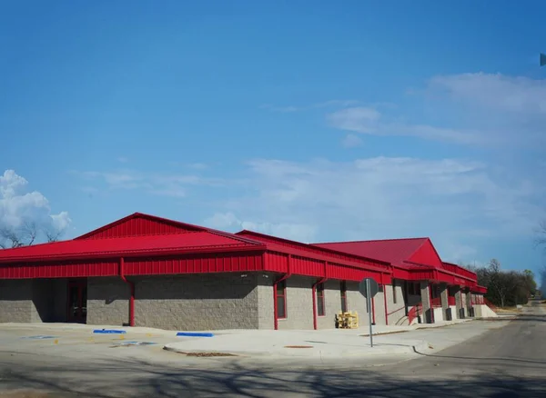 Amplio Plano Del Edificio Pauls Valley Middle School Oklahoma — Foto de Stock