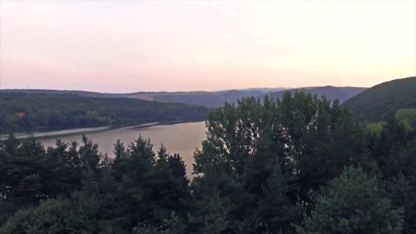 Vue aérienne verticale de la cathédrale de la ville, Cluj Napoca — Video