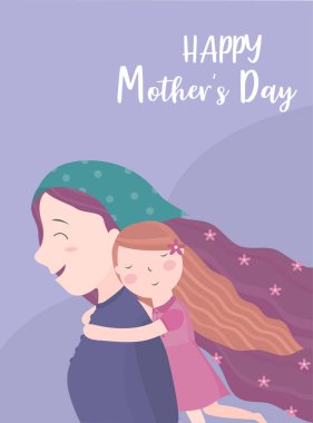 Anneler Günün kutlu olsun, Anneler Günü için hoş geldin tasarımı, Vektör illüstrasyonu.