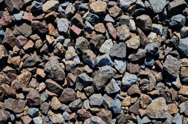 Çeşitli çakıl taşları tarafından oluşturulan soyut arkaplan