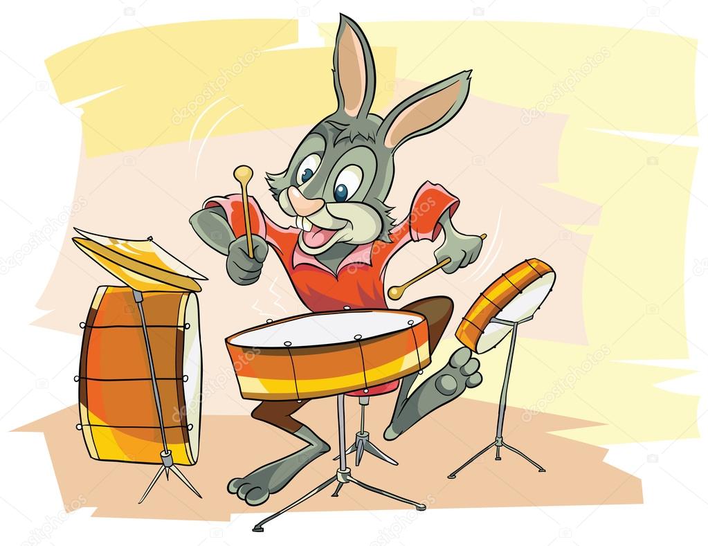 Funny Bunny musician Stock Vector Image by ©publiy 100854304