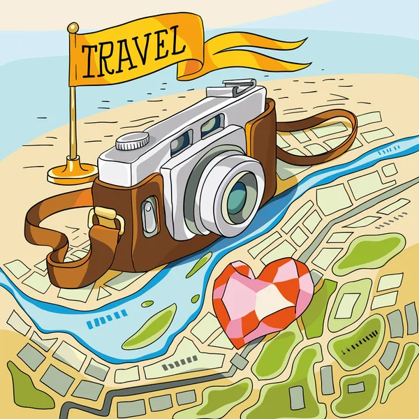 Viajes — Vector de stock