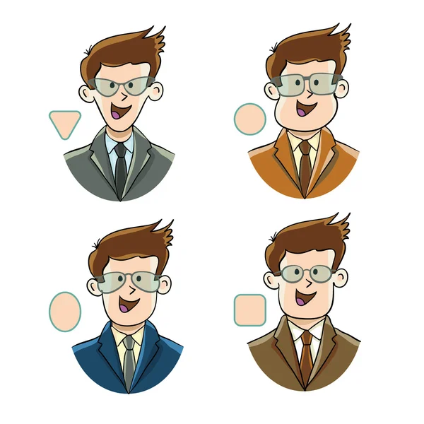 Types of face shapes — Stock Vector