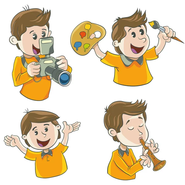 Character boy — Stock Vector