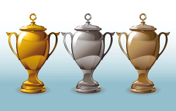 Drie schijnt Cup — Stockvector