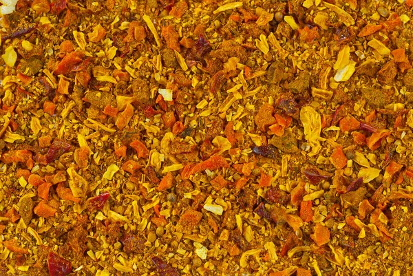 Farklı baharatlardan oluşan bir karışım. Renkli baharat ve baharat dokuları.