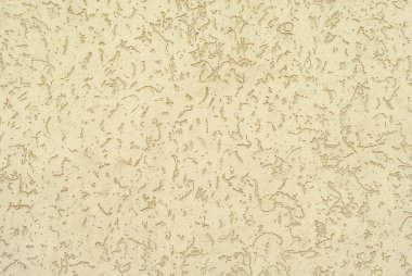 Sarı duvarda alçı var. Beton duvar dokusu kapat.