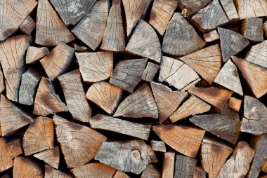 Yakından bakınca bir sürü odun kesiliyor. Kış için odun topluyorum. Şömine için kuru odun. Yakacak odundan dekoratif duvar.