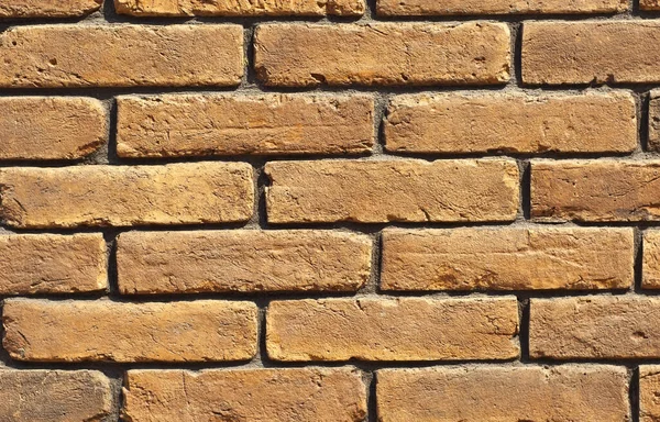 Tuğla Duvar Dokusu Sergilerde Duvar Veya Çit Örnekleri Sunuluyor Turuncu — Stok fotoğraf