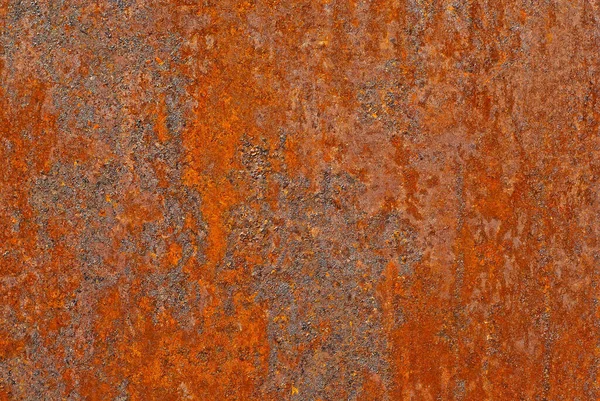 Textura Una Antigua Valla Metálica Lámina Metal Rayado Con Pintura — Foto de Stock