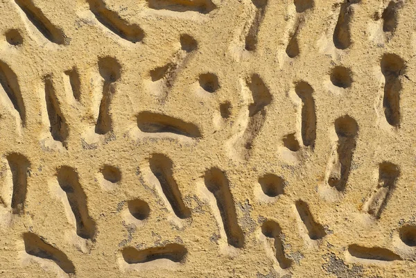 Putz Einer Gelben Wand Textur Der Betonwand Aus Nächster Nähe — Stockfoto