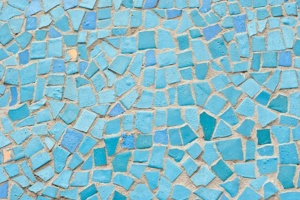 Textura Mosaica Quadrados Azuis Parede Peças Telha — Fotografia de Stock