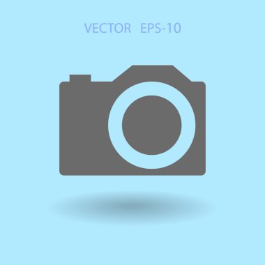 bir kameranın düz simgesi