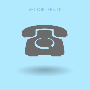 düz bir telefon simgesi