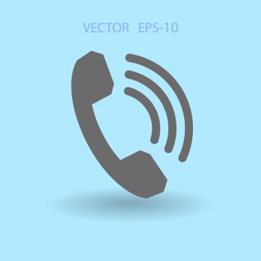 düz bir telefon simgesi