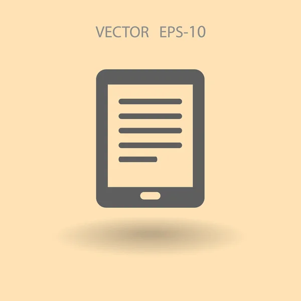 Platte pictogram van touchpad — Stockvector