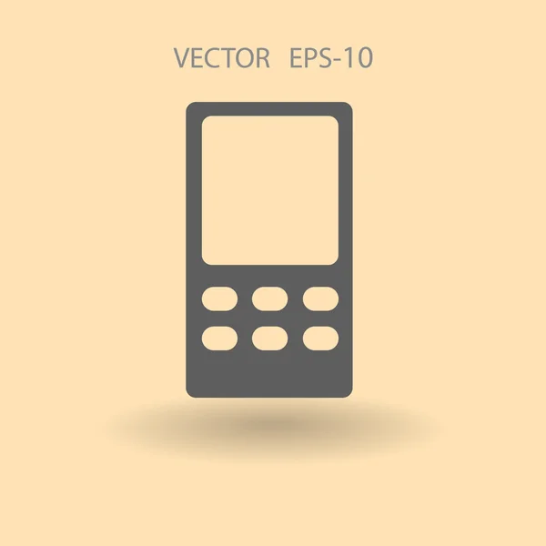 Плоская иконка мобильного телефона — стоковый вектор