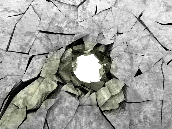 Hole in a wall — Stock Photo, Image